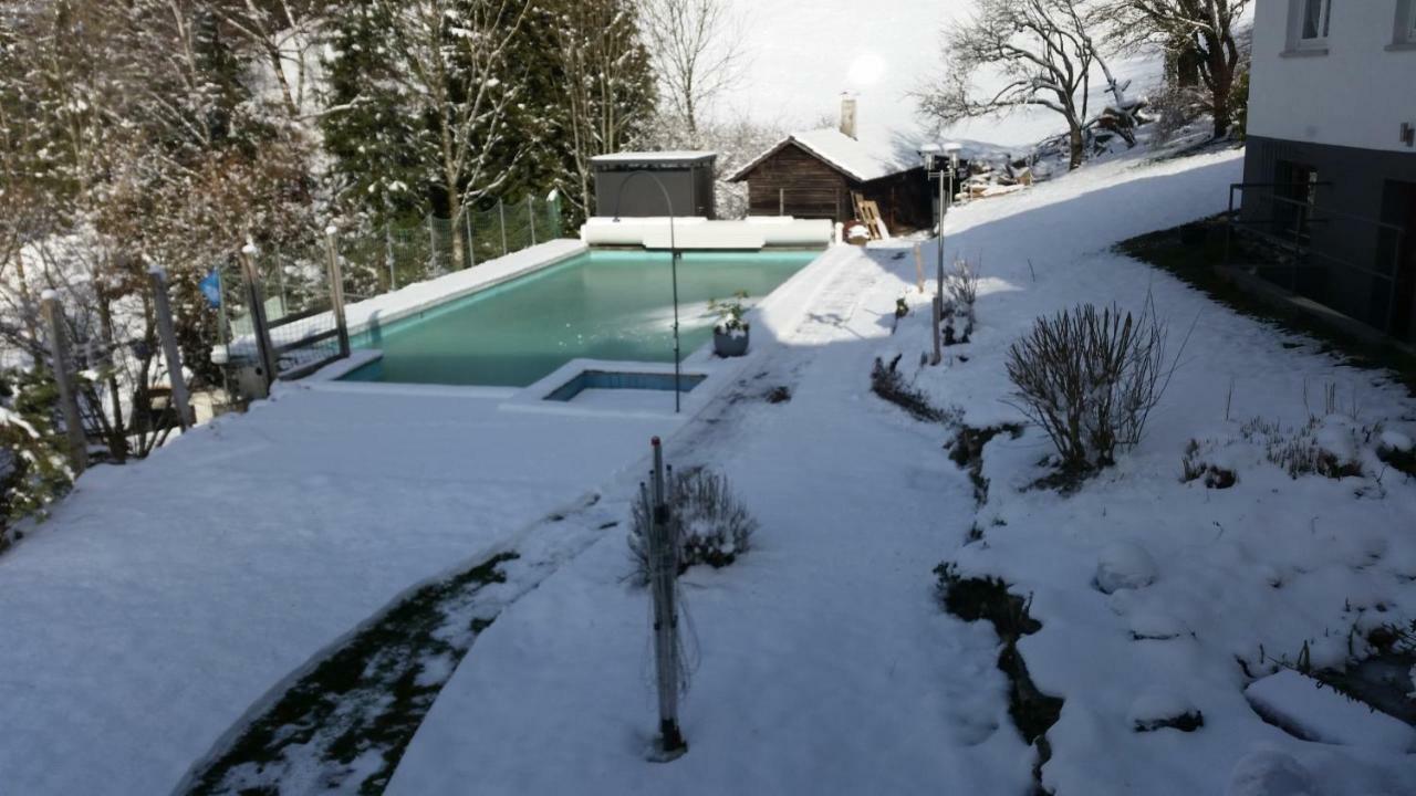 Traumhafte Ferienwohnung Mit Pool Steinen  Esterno foto